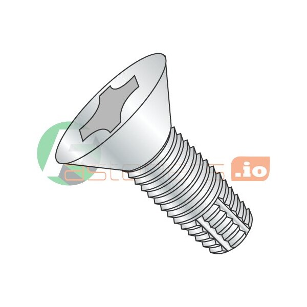 Newport Fasteners Thread Cutting Screw, #10-24 x 2 in, Zinc Plated Steel Flat Head Phillips Drive, 2000 PK 574654 - main